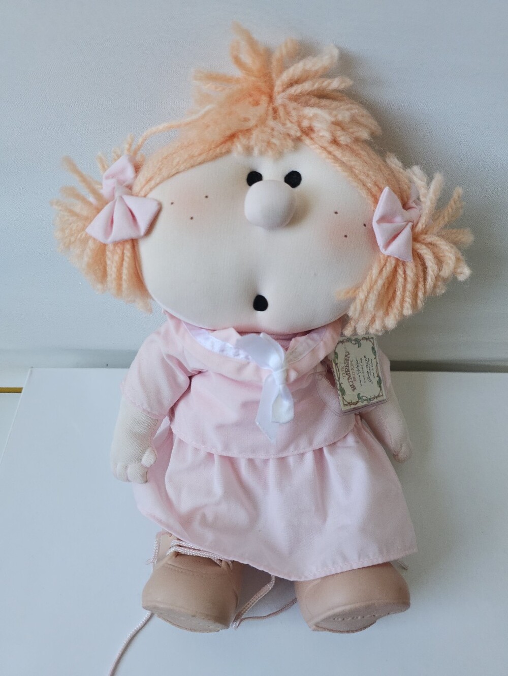 VTG 1984 The Bumpkin Bunch Doll "Punkin" by Fabrizio George-Good Soft Plush 11"